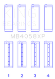King Engine Bearings Nissan VQ35DE Performance Main Bearing Set - Size STD
