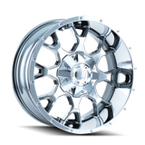 Mayhem 8015 Warrior 20x9 / 5x150 BP / 18mm Offset / 110mm Hub Chrome Wheel