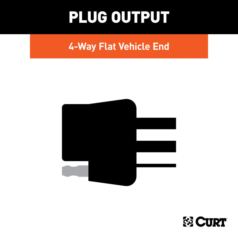 Curt 13-15 Honda Accord Custom Wiring Harness (4-Way Flat Output)