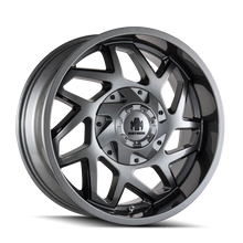 Load image into Gallery viewer, Mayhem 8106 Hatchet 20x10 / 6x135 BP / -19mm Offset / 106mm Hub Gloss Gunmetal w/ Black Wheel