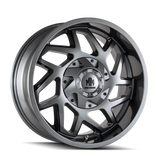 Mayhem 8106 Hatchet 20x10 / 8x165.1 BP / -19mm Offset / 130.8mm Hub Gloss Gunmetal w/ Black Wheel