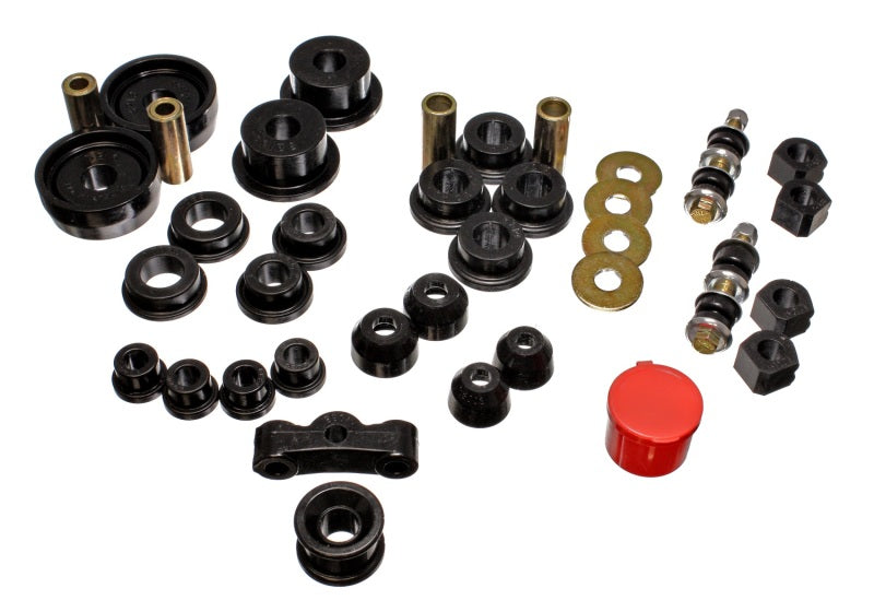 Energy Suspension 84-87 Honda Civic/CRX Black Hyper-Flex Master Bushing Set - GTR Auto