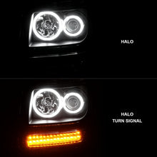 Load image into Gallery viewer, ANZO 2007-2012 Dodge Nitro Projector Headlights w/ Halo Black (CCFL) G2