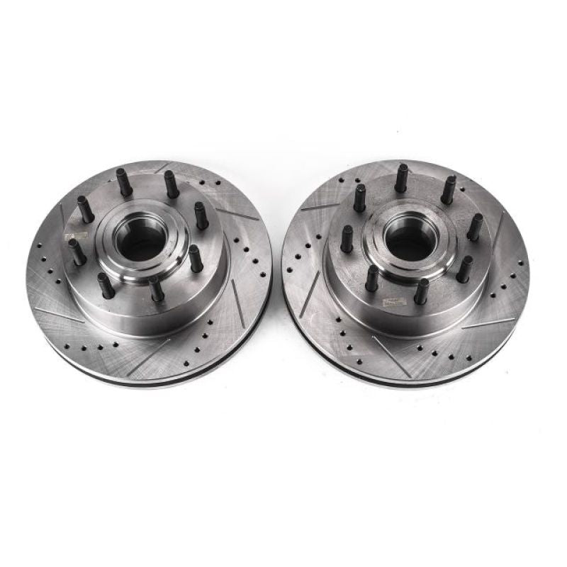 Power Stop 08-2012 Ford F-350 Super Duty Front Drilled & Slotted Rotor - Pair