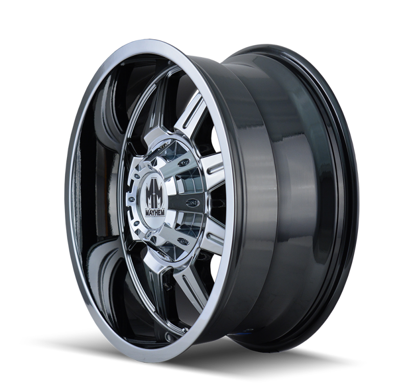 Mayhem 8100 Monstir 22x10 / 8x165.1 BP / -19mm Offset / 130.8mm Hub Chrome Wheel