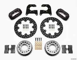 Wilwood Forged Dynalite Rear Drag Kit Drilled Rotor Mopar/Dana 2.36in Off w/Snap Ring Bearing