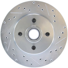Load image into Gallery viewer, StopTech Select Sport 90-93 Ford Mustang 8 Cyl (Exc Cobra Rr Disc) Slotted/Drilled Left Front Rotor