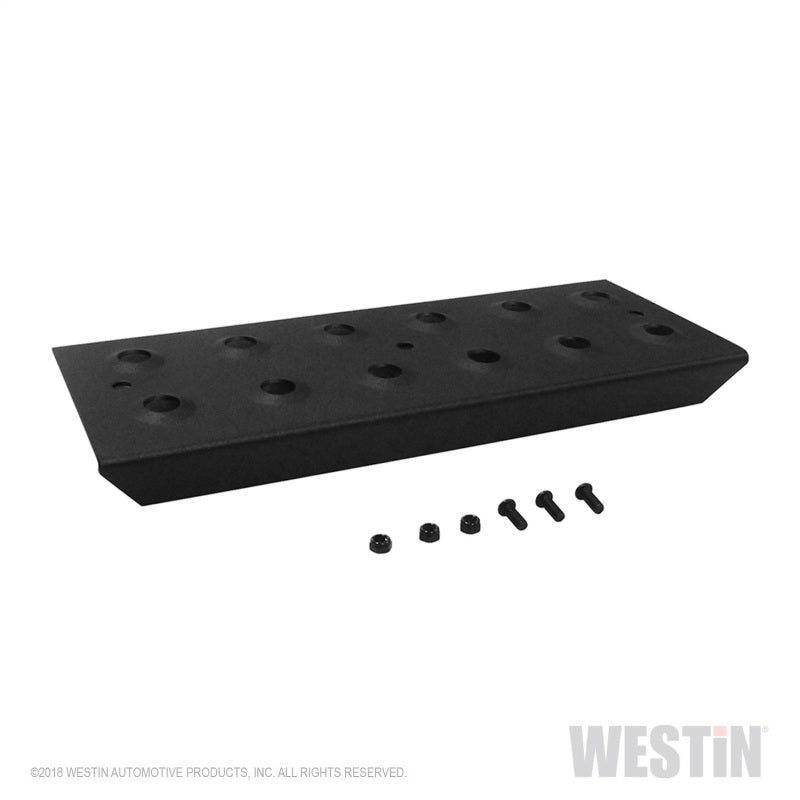 Westin Replacement service kit includes 11 inch die stamped step pad and fasteners - Black