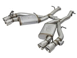 aFe MACHForce XP 3in 304 SS Axle-Back Dual Exhaust (NPP) w/ Polished Tips 16-17 Camaro SS V8-6.2L