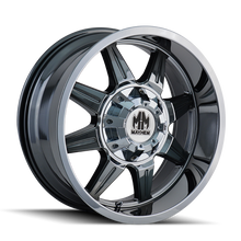 Load image into Gallery viewer, Mayhem 8100 Monstir 20x10 / 6x135 BP / -12mm Offset / 106mm Hub Chrome Wheel