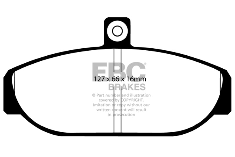 EBC 83-90 Volvo 760 2.3 Turbo (Girling) Ultimax2 Front Brake Pads