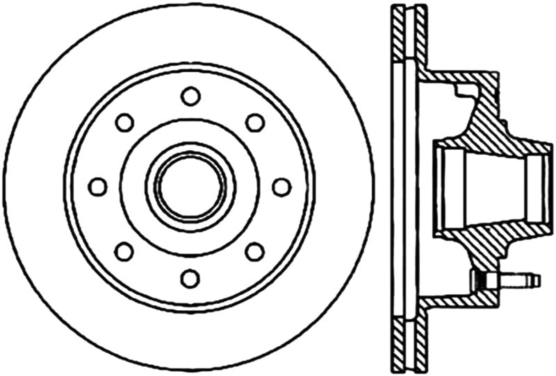 Stoptech Premium Cryo Front Brake Rotor 95-99 Ford F-150