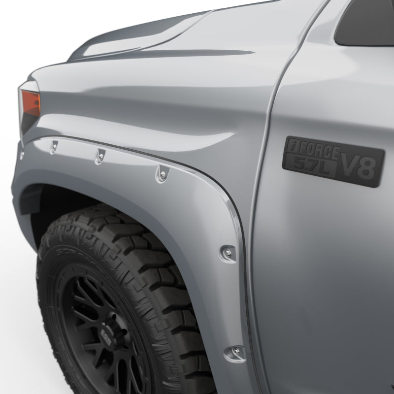 EGR 14+ Toyota Tundra Bolt-On Look Color Match Fender Flares - Set - Silver Sky