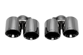 SOUL 09-11 Porsche 997.2 Carrera Bolt On Exhaust Tips - Black Chrome