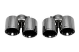 SOUL 05-08 Porsche 997.1 Carrera Bolt On Exhaust Tips - Black Chrome