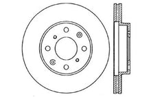 Load image into Gallery viewer, StopTech 96-00 Honda Civic DX/HX Coupe/90-00 Civic DX/LX Sedan Slotted &amp; Drilled Right Front Rotor