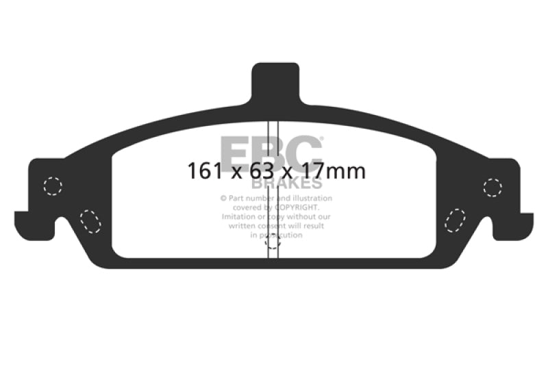 EBC 97 Chevrolet Malibu 2.4 Redstuff Front Brake Pads