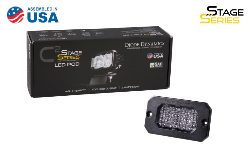 Diode Dynamics Stage Series 2 In LED Pod Pro - White Fog Flush WBL Each