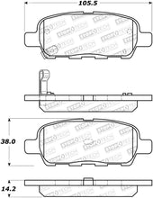 Load image into Gallery viewer, StopTech 12-17 Nissan Maxima Street Performance Rear Brake Pads