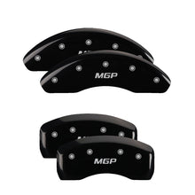 Load image into Gallery viewer, MGP 4 Caliper Covers Engraved Front &amp; Rear MGP Yellow finish black ch