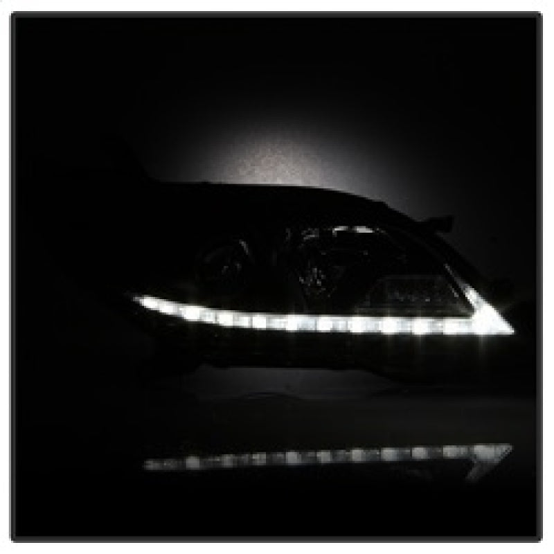 Spyder 2015-2017 Toyota Sienna Projector Headlights - DRL LED - Black PRO-YD-TSEN15-DRL-BK