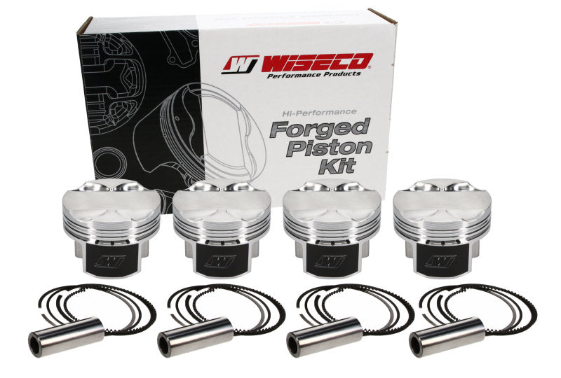 Wiseco Mitsubishi 4G63 2.0L Gen 2 w/156mm Long Rod 85.5mm Bore +.020 Oversize -4 Dome Piston Set