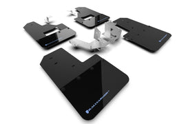 Rally Armor 21-25 Ford Bronco (Plstc Bmpr + RB - NO Rptr/Sprt) Blk Mud Flap w/Area Blue Logo