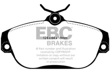 Load image into Gallery viewer, EBC 91-93 Volvo 740 2.3 (ABS) (Girling) Yellowstuff Front Brake Pads