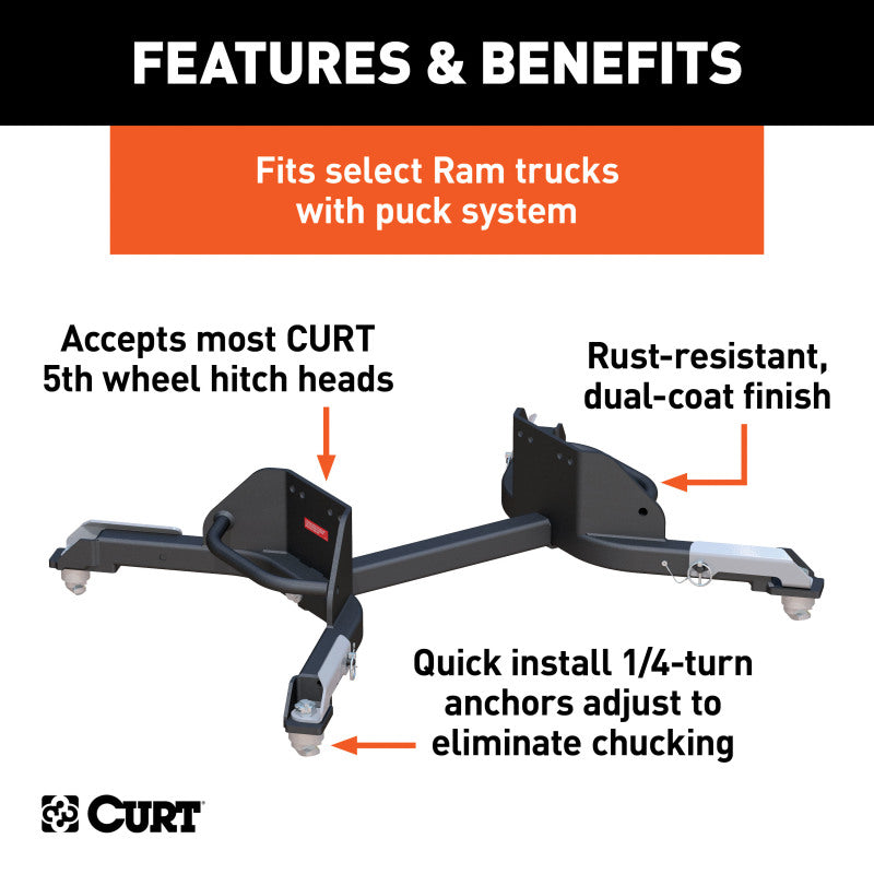 Curt OEM Puck System 5th Wheel Legs for Ram