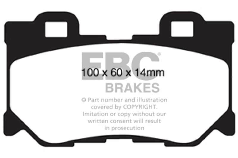 EBC 08-15 Infiniti G37 3.7 Greenstuff Rear Brake Pads