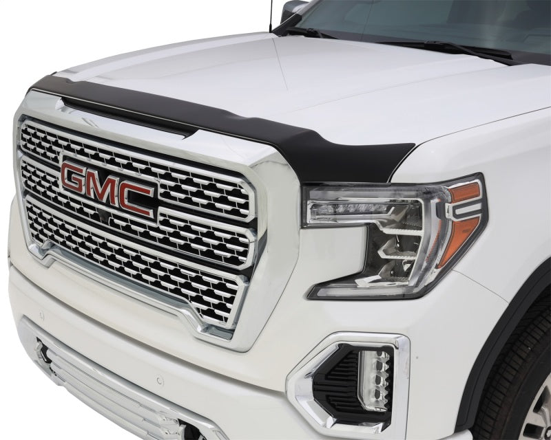 AVS 19-22 GMC Sierra 1500 Aeroskin Low Profile Hood Shield - Matte Black