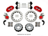 Wilwood Narrow Superlite 4R / MC4 Rear Kit 12.88 Drilled Red Currie Pro-Tour Unit Bearing Floater