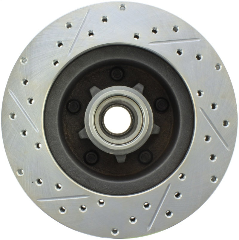 StopTech Select Sport 68-74 Chevrolet Camaro / Chevelle Slotted and Drilled Left Front Rotor