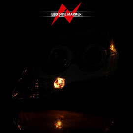 ANZO 2007-2008 GMC Acadia Crystal Headlight Chrome Amber(OE)