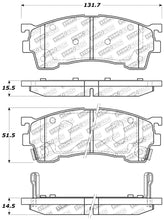 Load image into Gallery viewer, StopTech Performance 93-97 Ford Probe / 93-97 Mazda MX-6/93-02 626 Front Brake Pads