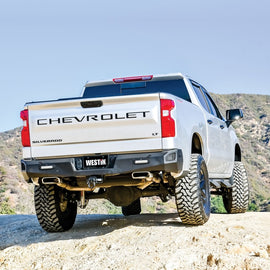 Westin 19-20 Chevy Silverado 1500 Pro-Series Rear Bumper - Textured Black