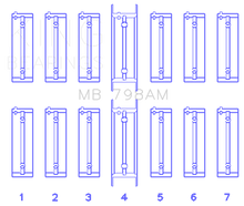 Load image into Gallery viewer, King Engine Bearings BMW M20B20-23-25-27 / M50B25 / M52B20-25-28 (Size 0.25) Main Bearing Set