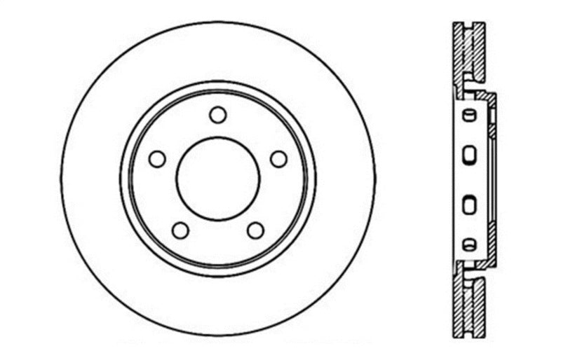 StopTech Slotted & Drilled Sport Brake Rotor