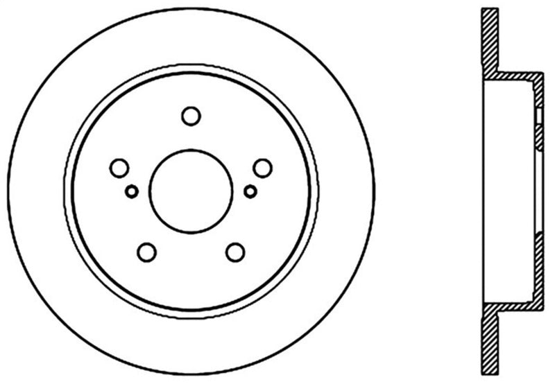 StopTech Sport Cross Drilled Brake Rotor - Front Right