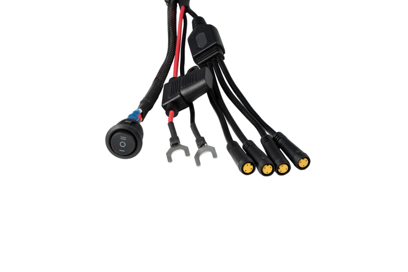 Diode Dynamics Stage Series Rock Light Single Color M8 3-Pin Wiring Harness