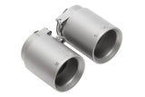 SOUL 17-19 Porsche 991.2 Carrera (w/ PSE) Bolt On Exhaust Tips - 4in Double Wall Sig Satin Tips