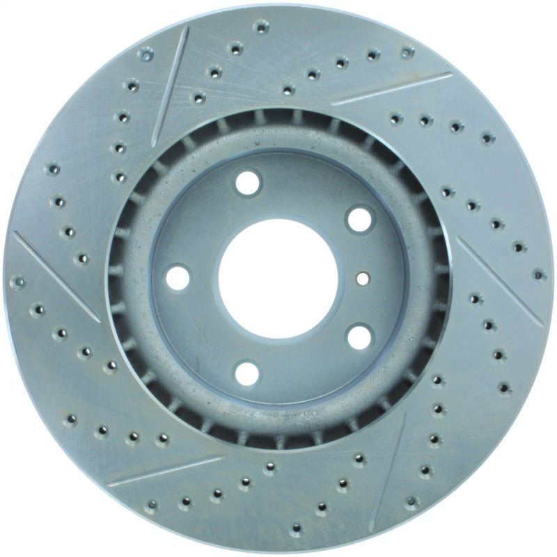 StopTech Select Sport Nissan Slotted and Drilled Left Front Rotor