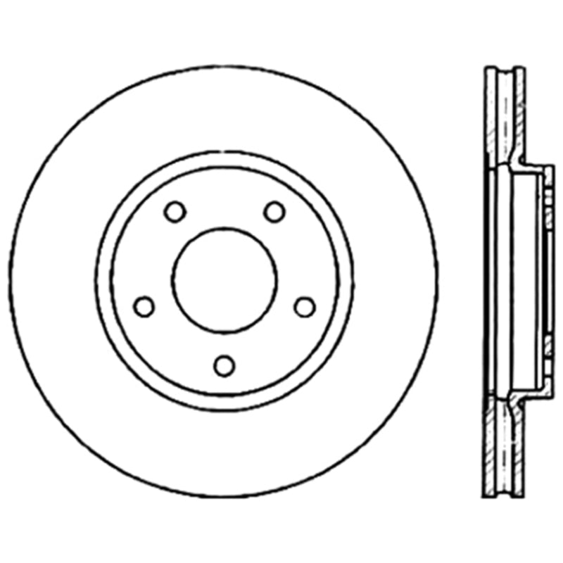 Stoptech 98-03 Jaguar XJ8 Front Premium High Carbon CRYO-STOP Rotor