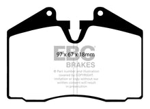 Load image into Gallery viewer, EBC 89-95 Ferrari 348 3.4 Orangestuff Front Brake Pads