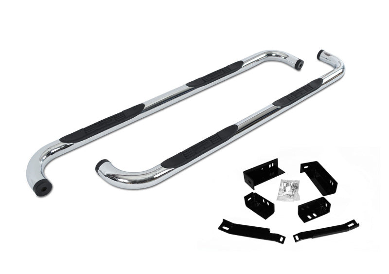 Go Rhino 14-19 Chevrolet Silverado 1500 LD (Classic) 4000 Series SideSteps - Cab Length - Chrome