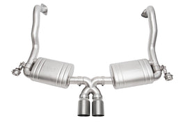 SOUL 15-16 Porsche 981 GT4 / Spyder Performance Exhaust - Straight Cut Titanium Tips