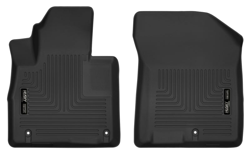 Husky Liners 2019-2020 Hyundai Santa Fe X-Act Contour Black Floor Liners -Front - GTR Auto