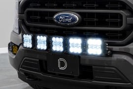 Diode Dynamics 21-22 Ford F-150 SS5 Grille CrossLink Lightbar Kit - Sport - White Combo