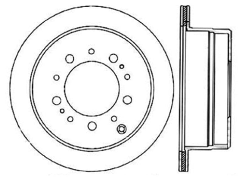 Centric 98-07 Toyota Land Cruiser Cryo Performance Brake Rotor