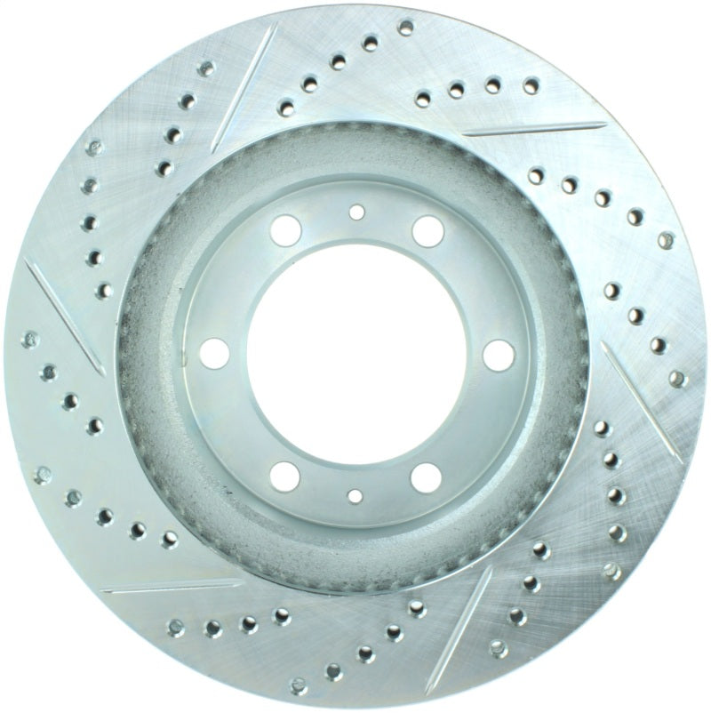 StopTech Select Sport 12-14 Toyota FJ Cruiser SportStop Slotted & Drilled Front Left Rotor